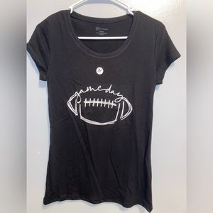 “Game day” black tee shirt